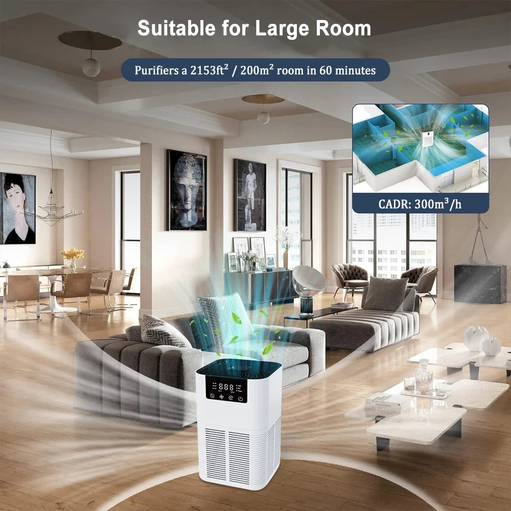 HEPA Air Purifier Smoke Odor